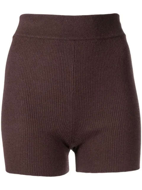 Cashmere In Love Alexa cashmere-blend cycling shorts Brown ALEXA