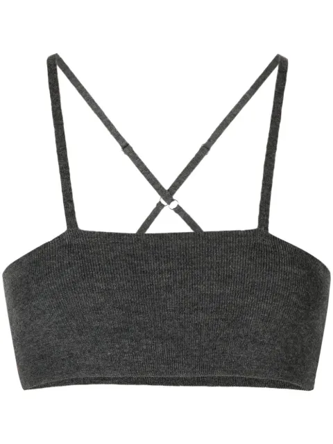 Cashmere In Love Babett wool-cashmere bralette Grey BABETT