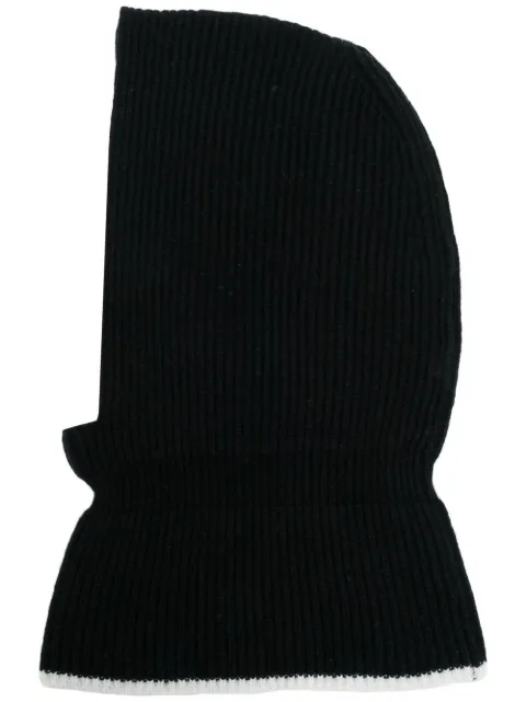 Cashmere In Love Villars ribbed wool-cashmere balaclava Black VILLARS