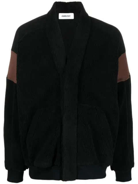 AMBUSH contrast-panel bomber jacket Black BMBA024F22FLE0011000