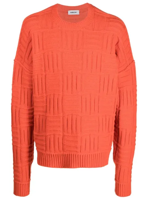 AMBUSH monogram knitted jumper Orange BMHE022F22KNI0012626