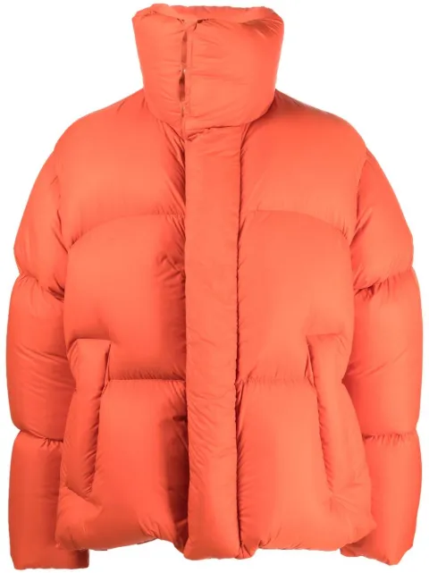 AMBUSH high-collar padded short jacket Orange BMED016F22FAB0012623
