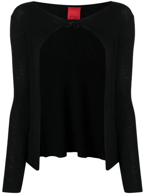 Cashmere In Love Elen tie-fastening cashmere cardigan Black ELEN