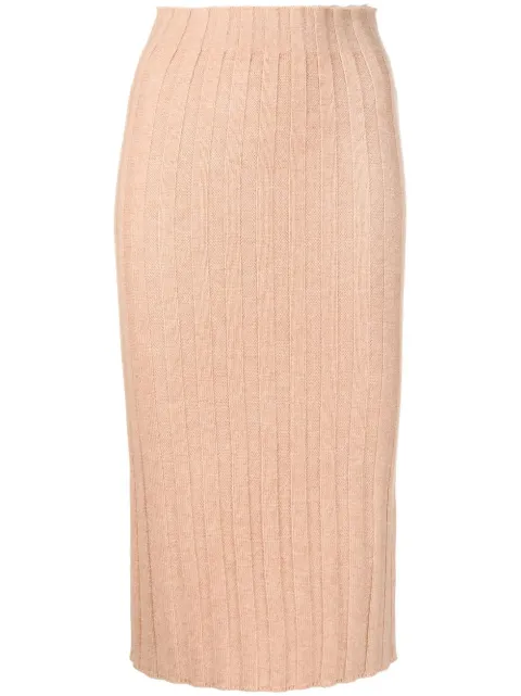 Cashmere In Love Lenny cashmere pencil skirt Brown LENNY