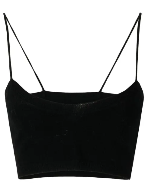 Cashmere In Love Evie cashmere bralette Black EVIE