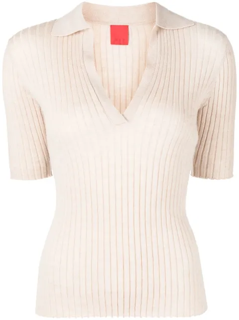 Cashmere In Love Summer cashmere polo shirt Brown SUMMER