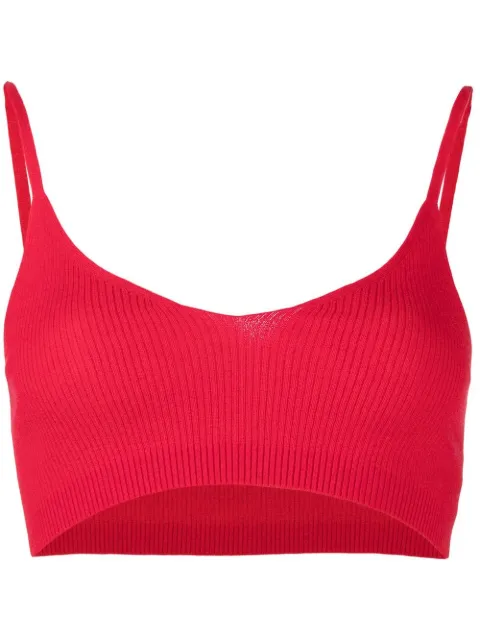 Cashmere In Love Alessi cashmere-blend bralette Red ALESSI