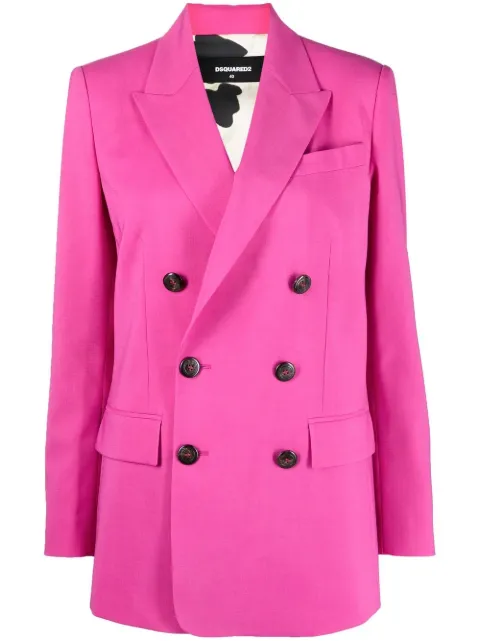 DSQUARED2 peak-lapel double-breasted blazer Pink S75BN0825S54411