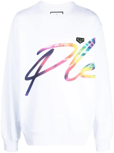 Philipp Plein Signature logo-print sweatshirt White UABCUJO0011PJO002N