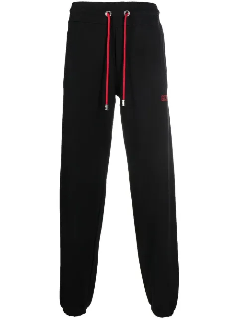 GCDS tapered-leg drawstring trousers Black CC94M290641