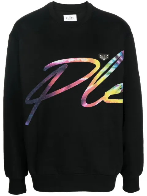 Philipp Plein Signature logo-print sweatshirt Black UABCUJO0011PJO002N