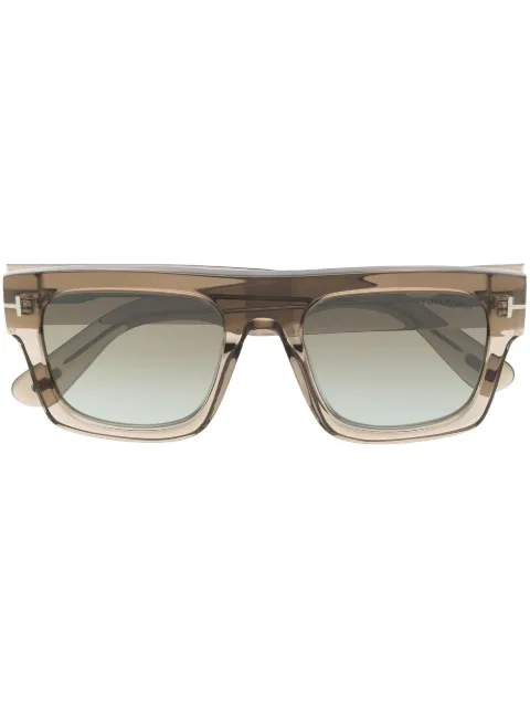 TOM FORD Eyewear Fausto square-frame sunglasses Grey FT0711