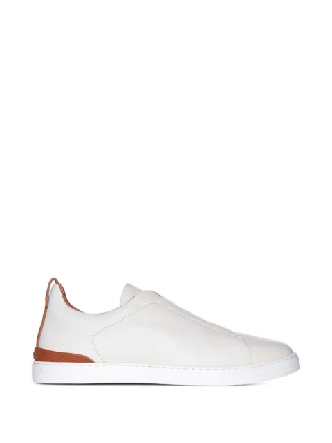 Zegna Triple-Stitch low-top sneakers Neutrals LHCVOS4667Z