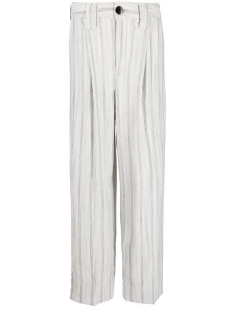 GANNI striped suiting trousers Grey F7183