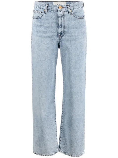 TOVE Sofie straight-leg boyfriend jeans Blue TVM001IND