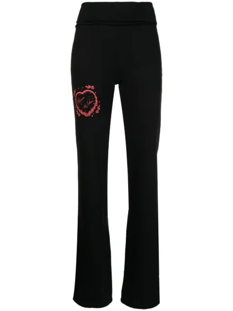Maisie Wilen Pop logo-print track pants Black PS22YS313PS22