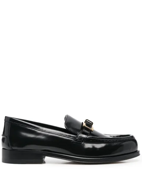 Sergio Rossi buckled leather moccasin loafers Black B00080MMVA11