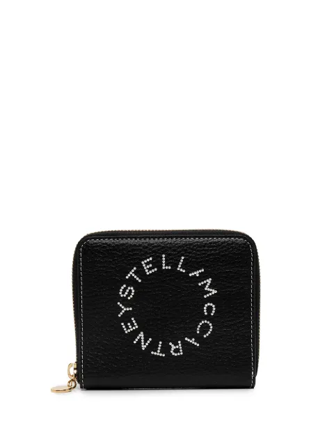 Stella McCartney logo-print zip-around wallet Black 7P0006WP0057