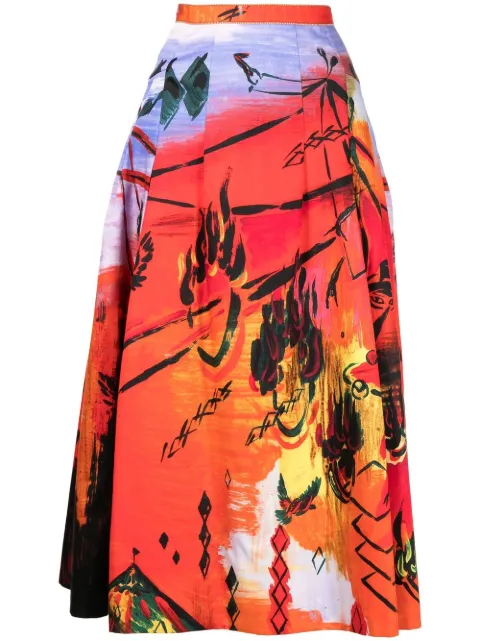 SHIATZY CHEN Circus Collection A-line skirt Multicolour 129532