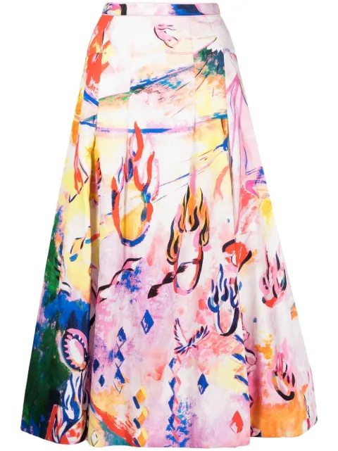 SHIATZY CHEN Circus Collection A-line skirt Pink 129532
