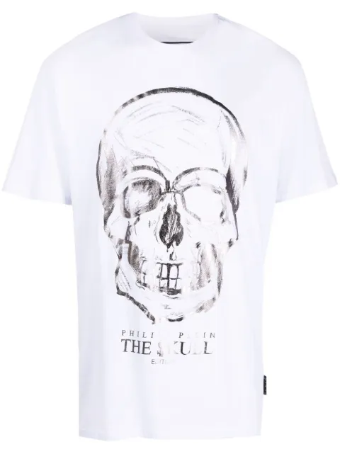 Philipp Plein skull-print T-shirt White UABCMTK5214PJY002N