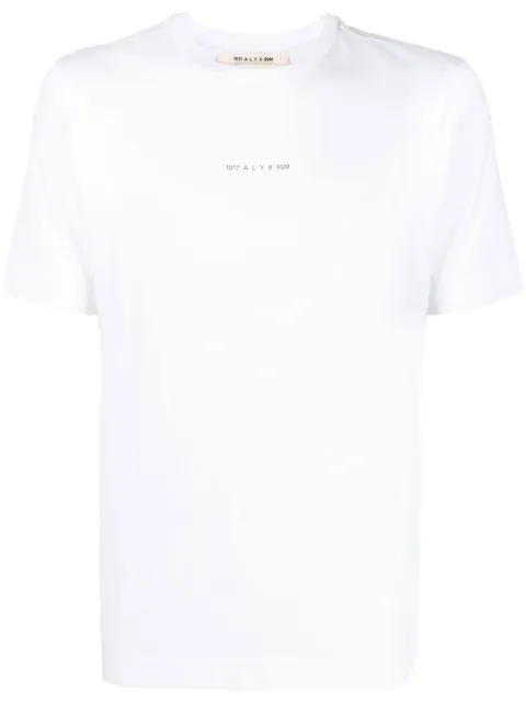 1017 ALYX 9SM logo-print cotton T-Shirt White AAUTS0321FA01