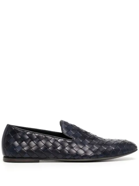 Barrett woven-leather loafers Blue 221U0433
