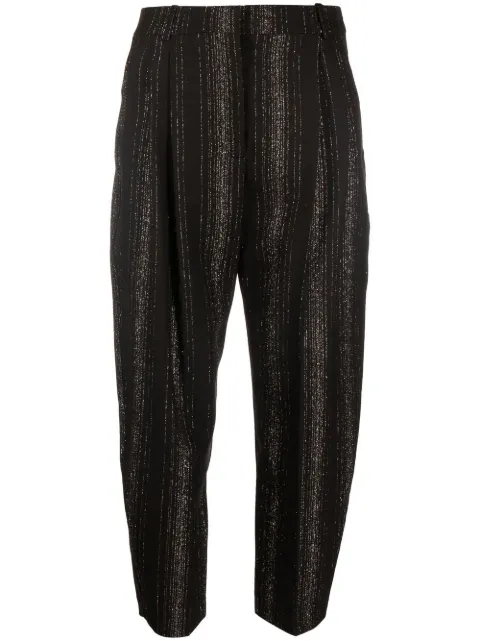 Stella McCartney high-waisted cropped trousers Black 5919643AR701