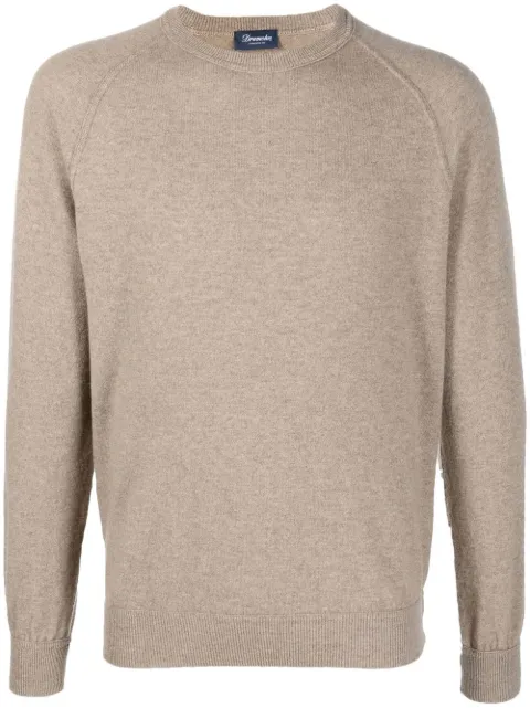 Drumohr crew-neck cashmere jumper Neutrals D1K200