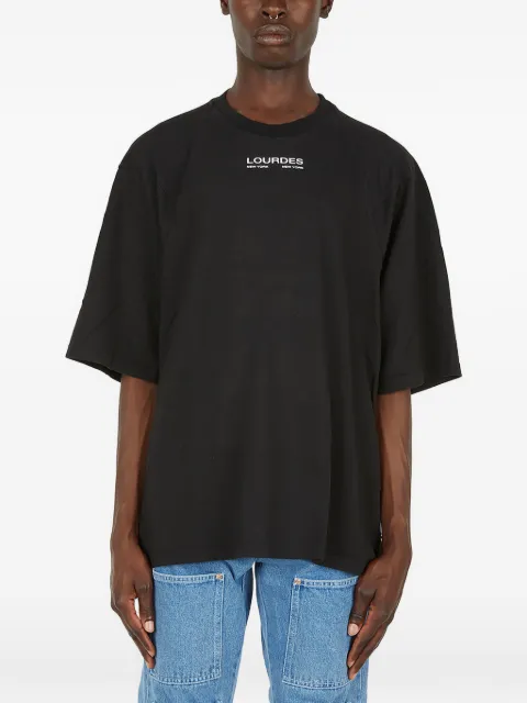 Lourdes logo-detail T-shirt Black LO2SXH02EP