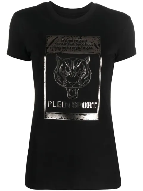 Plein Sport Sexy Pure-fit tiger T-shirt Black FABCWTK2675SJY001N