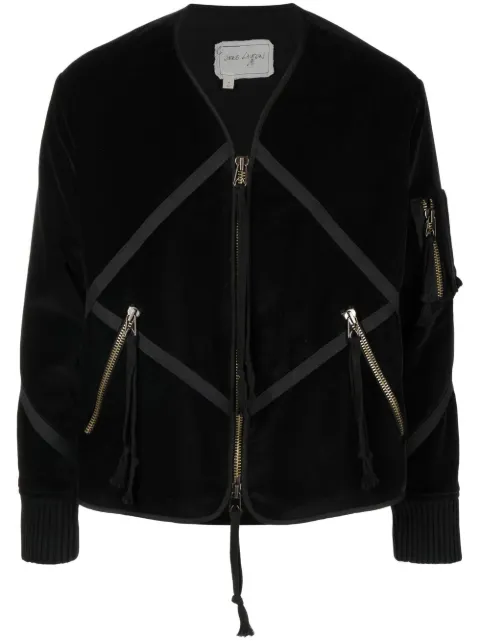 Greg Lauren velvet patchwork jacket Black EM007