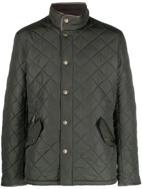 Barbour Powell quilted long-sleeve jacket Green MQU0281GN72