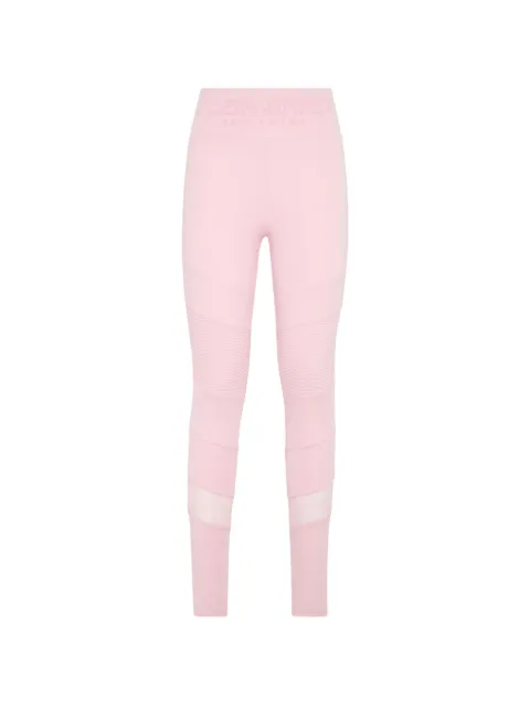Plein Sport elasticated-waistband leggings Pink FABCWJT1645PTE003N