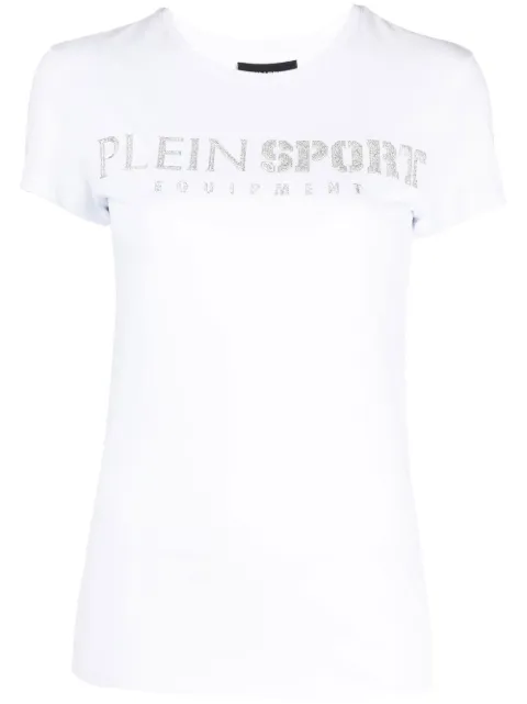 Plein Sport logo-print short-sleeve T-shirt White FABCWTK2609PJY002N