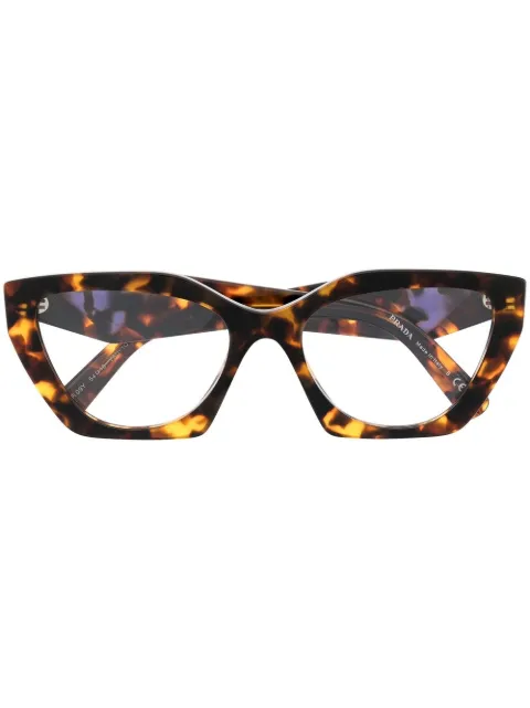 Prada Eyewear square-frame glasses Brown VPR09YVAU1O1