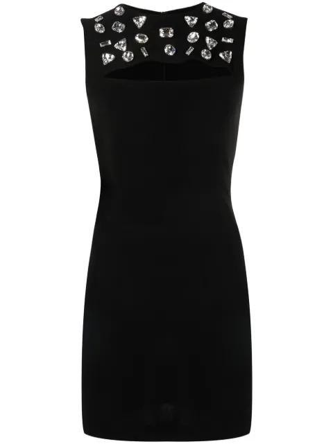 DSQUARED2 crystal-embellished sleeveless-dress Black S75CV0573S22679