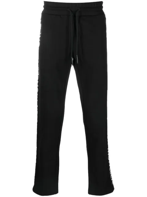 Moncler logo-print drawstring track pants Black H20918H00015V8183