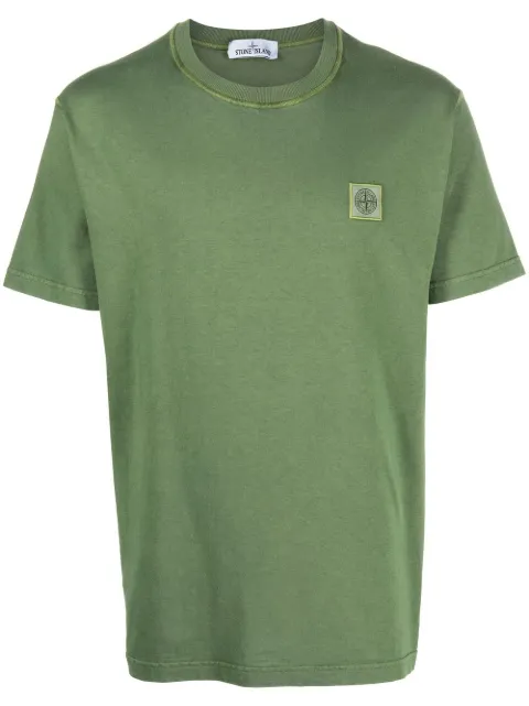 Stone Island Compass patch cotton T-shirt Green 771523742