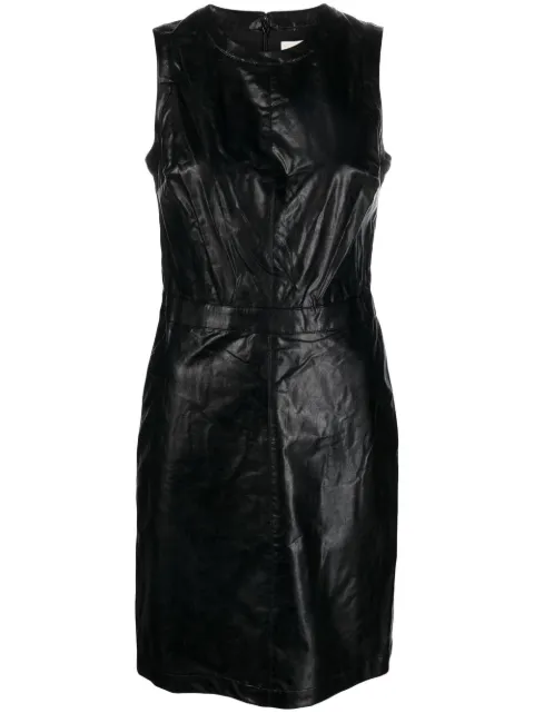 Michael Michael Kors faux leather mini dress Black MU2816Y5TR