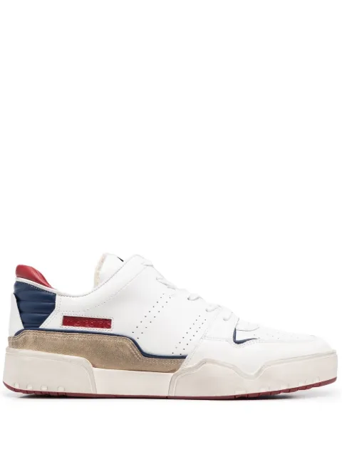 MARANT colour-block leather sneakers White BK0006HAA1E04N