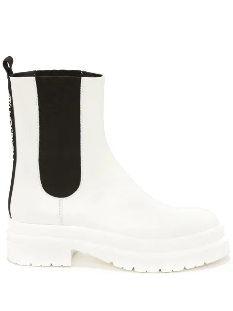 JW Anderson logo-print Chelsea boots White ANW39086A16341