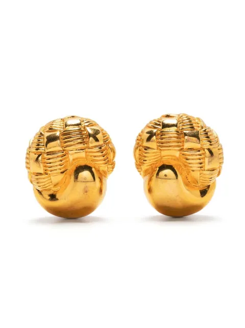 Celine Pre-Owned pre-owned cornucopia-motif clip-on earrings Gold DPBOG6554