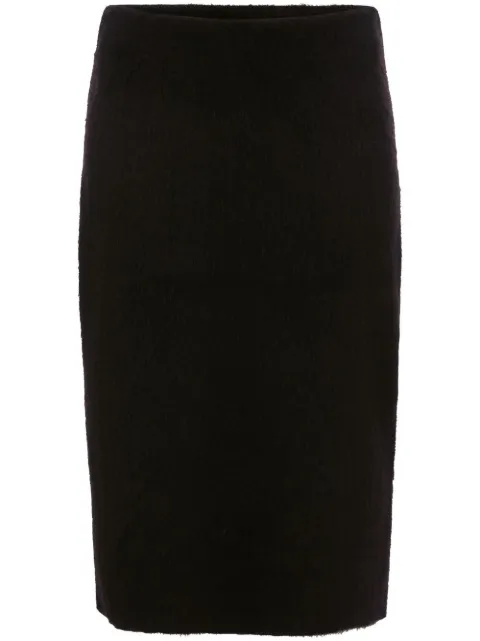 JW Anderson wool-blend midi pencil skirt Black KW0787YN0229999