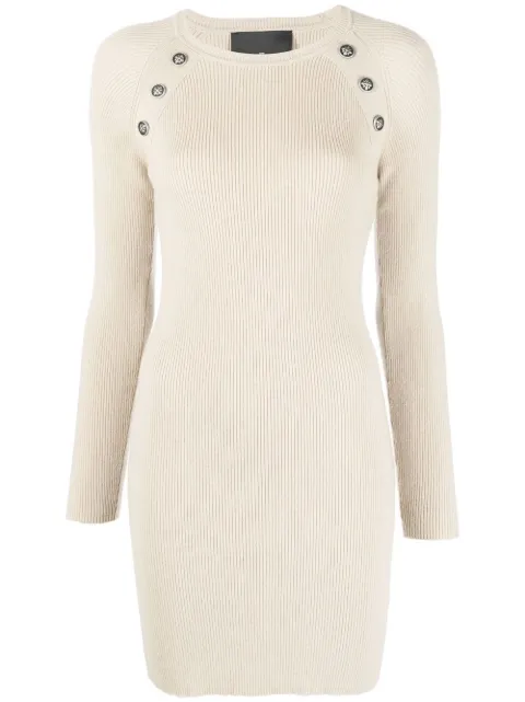 John Richmond button-embellished detail dress Neutrals RWA22326VE