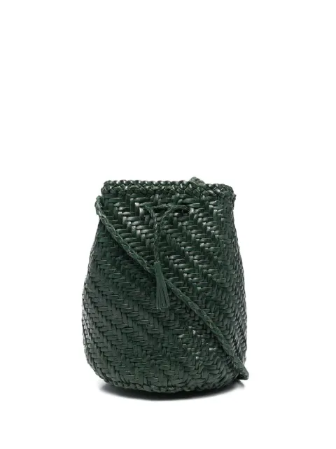 DRAGON DIFFUSION interwoven-design bucket bag Green 8838