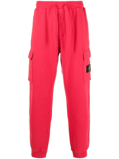 Stone Island tapered-leg track pants Red 771564720