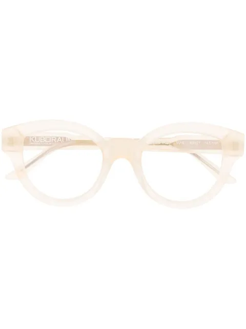 Kuboraum square-frame glasses Neutrals K27