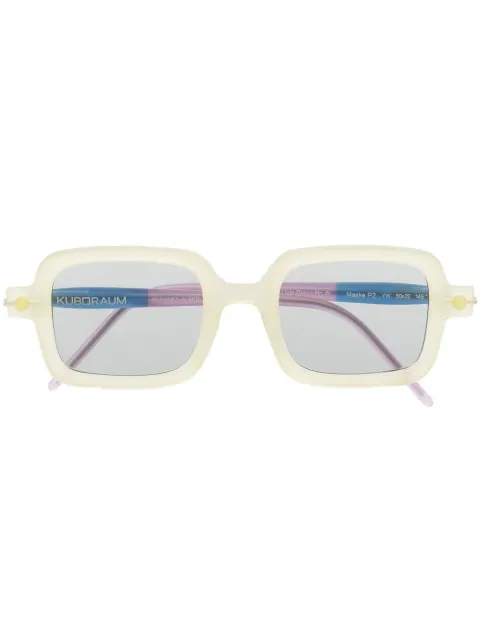 Kuboraum P2 square-frame sunglasses Yellow P2