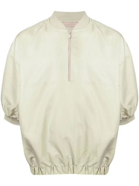 FEAR OF GOD ESSENTIALS half-zip band-collar sweatshirt Green 202BT212002F